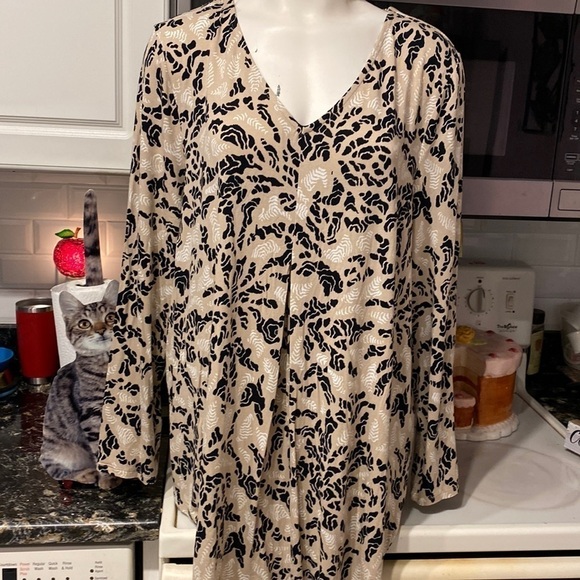 P womens JM Collection casual stretch 3/4 sleeve plus size top XXL. - Picture 1 of 4